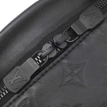 ルイヴィトン LOUIS VUITTON ディスカバリー バムバッグ PM M46036 ブラック レザー モノグラムシャドウ ボディバッグ ブラック金具 ウエストバッグ