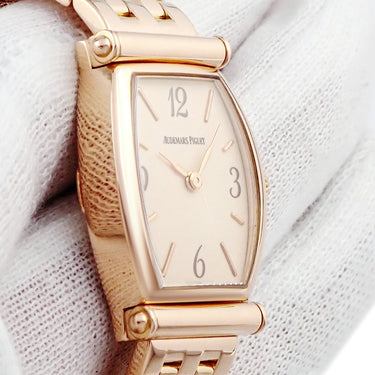 腕時計 オーデマピゲ AUDEMARS PIGUET カーネギー 79300/1032OR 手巻き レディース K18PG無垢 ヴィンテージ トノー アラビア バー