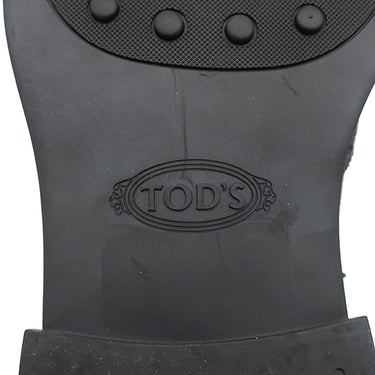 トッズ TODS レザー レースアップ XXM75L0JK70UGSB999 ブラック カーフ ＃8 ドレスシューズ 黒 革靴 モノグラム ロゴ
