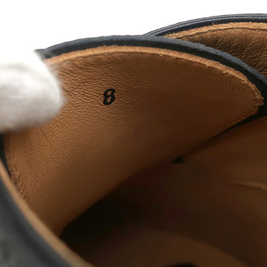 トッズ TODS レザー レースアップ XXM75L0JK70UGSB999 ブラック カーフ ＃8 ドレスシューズ 黒 革靴 モノグラム ロゴ