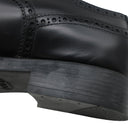 トッズ TODS レザー レースアップ XXM75L0JK70LYGB999 ブラック カーフ ＃8 ドレスシューズ 黒 革靴 モノグラム ロゴ