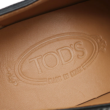 トッズ TODS レザー レースアップ XXM75L0JK70LYGB999 ブラック カーフ ＃8 ドレスシューズ 黒 革靴 モノグラム ロゴ