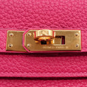 エルメス HERMES ケリー25 内縫い フランボワーズ トゴ 2WAYバッグ ゴールド金具 ハンドバッグ ショルダー