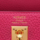 エルメス HERMES ケリー25 内縫い フランボワーズ トゴ 2WAYバッグ ゴールド金具 ハンドバッグ ショルダー