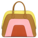 エルメス HERMES ボリード1923 レインボー 30 ライム×セサミ×ローズコンフェッティ×テールバテュー ヴォーエプソン 2WAYバッグ シルバー金具 春夏限定