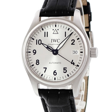 腕時計 IWC IWC パイロットウォッチ オートマティック 36 IW324007 自動巻き メンズ シルバー サンレイ デイト アラビア