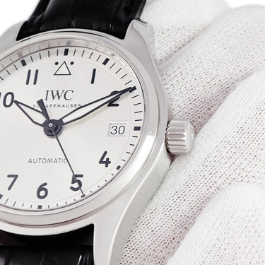 腕時計 IWC IWC パイロットウォッチ オートマティック 36 IW324007 自動巻き メンズ シルバー サンレイ デイト アラビア