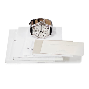 腕時計 IWC IWC パイロットウォッチ オートマティック 36 IW324007 自動巻き メンズ シルバー サンレイ デイト アラビア