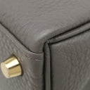 エルメス HERMES ケリー25 内縫い エタン トゴ 2WAYバッグ ゴールド金具 グレー