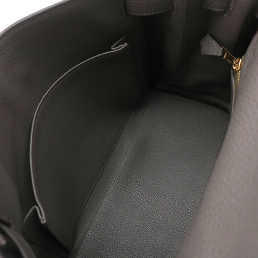エルメス HERMES ケリー25 内縫い エタン トゴ 2WAYバッグ ゴールド金具 グレー