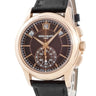 腕時計 パテックフィリップ PATEK PHILIPPE アニュアルカレンダー クロノグラフ 5905R-001 自動巻き メンズ K18RG無垢 ブラウン ソレイユ