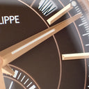 腕時計 パテックフィリップ PATEK PHILIPPE アニュアルカレンダー クロノグラフ 5905R-001 自動巻き メンズ K18RG無垢 ブラウン ソレイユ