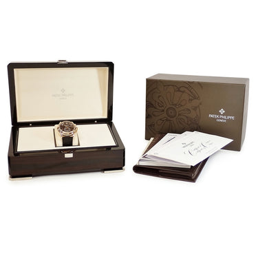 腕時計 パテックフィリップ PATEK PHILIPPE アニュアルカレンダー クロノグラフ 5905R-001 自動巻き メンズ K18RG無垢 ブラウン ソレイユ