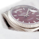 腕時計 ロレックス ROLEX デイデイト 36 チェリー 118139 ランダム番 自動巻き メンズ ランダム番 K18WG無垢 レッド 赤 サンレイ バー