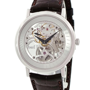 腕時計 ピアジェ PIAGET アルティプラノ G0A33115 手巻き メンズ K18WG無垢 シルバー スケルトン スモールセコンド 薄型