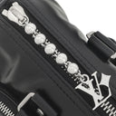 ルイヴィトン LOUIS VUITTON キーポル カーゴ バンドリエール 25 M13988 ブラック カーフ 2WAYバッグ シルバー金具 黒 ボストン ショルダー LVチャーム