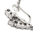 タサキ TASAKI パール ダイヤ パールホワイト×プラチナシルバー Pt900 パール ダイヤモンド イヤリング 真珠 プラチナ ネジ式 1Pパール ドロップ スウィング