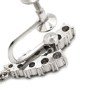 タサキ TASAKI パール ダイヤ パールホワイト×プラチナシルバー Pt900 パール ダイヤモンド イヤリング 真珠 プラチナ ネジ式 1Pパール ドロップ スウィング
