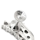 タサキ TASAKI パール ダイヤ パールホワイト×プラチナシルバー Pt900 パール ダイヤモンド イヤリング 真珠 プラチナ ネジ式 1Pパール ドロップ スウィング