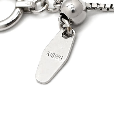 タサキ TASAKI スノーフレーク 3モチーフ ホワイトゴールド K18WG ダイヤモンド ネックレス TASAKI ダイヤ Au K18 750WG スウィング ドロップ