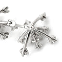 タサキ TASAKI スノーフレーク 3モチーフ ホワイトゴールド K18WG ダイヤモンド ネックレス TASAKI ダイヤ Au K18 750WG スウィング ドロップ