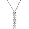 タサキ TASAKI トリロジー ダイヤモンド プラチナシルバー Pt900 ダイヤモンド Pt850(チェーン) ネックレス TASAKI プラチナ Pt900 6P 6石 6粒 スイング ドロップ ベネチアン