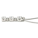 タサキ TASAKI トリロジー ダイヤモンド プラチナシルバー Pt900 ダイヤモンド Pt850(チェーン) ネックレス TASAKI プラチナ Pt900 6P 6石 6粒 スイング ドロップ ベネチアン