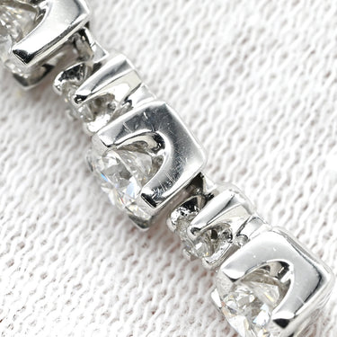 タサキ TASAKI トリロジー ダイヤモンド プラチナシルバー Pt900 ダイヤモンド Pt850(チェーン) ネックレス TASAKI プラチナ Pt900 6P 6石 6粒 スイング ドロップ ベネチアン