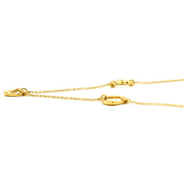 ティファニー Tiffany & Co オープンハート 3モチーフ イエローゴールド K18YG ネックレス T＆Co. 18K 18金 750 YG エルサペレッティ
