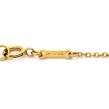 ティファニー Tiffany & Co オープンハート 3モチーフ イエローゴールド K18YG ネックレス T＆Co. 18K 18金 750 YG エルサペレッティ