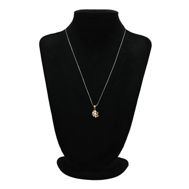 タサキ TASAKI パール ダイヤ フラワーモチーフ パールホワイト×イエローゴールド K18YG ダイヤモンド パール ペンダントトップ Au750 18K 真珠 あこや アコヤ チャーム 花束 リボン