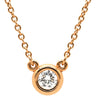 ティファニー Tiffany & Co バイザヤード シングル ダイヤモンド ピンクゴールド K18PG ダイヤモンド ネックレス T&Co. ペレッティ 750 ローズゴールド