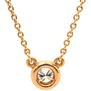 ティファニー Tiffany & Co バイザヤード シングル ダイヤモンド ピンクゴールド K18PG ダイヤモンド ネックレス T&Co. ペレッティ 750 ローズゴールド