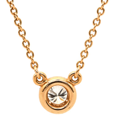 ティファニー Tiffany & Co バイザヤード シングル ダイヤモンド ピンクゴールド K18PG ダイヤモンド ネックレス T&Co. ペレッティ 750 ローズゴールド