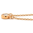 ティファニー Tiffany & Co バイザヤード シングル ダイヤモンド ピンクゴールド K18PG ダイヤモンド ネックレス T&Co. ペレッティ 750 ローズゴールド