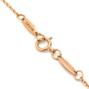 ティファニー Tiffany & Co バイザヤード シングル ダイヤモンド ピンクゴールド K18PG ダイヤモンド ネックレス T&Co. ペレッティ 750 ローズゴールド