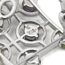 ミキモト MIKIMOTO マルチストーン イヤリング マルチカラー×ホワイトゴールド K18WG パール 色石 イヤリング MIKIMOTO 18K 750 WG 白 青 紫 緑 クリップ式