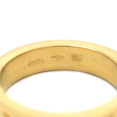 ブルガリ BVLGARI ブルガリブルガリ ダブルロゴ イエローゴールド K18YG ダイヤモンド リング 指輪 18K 750AU 1Pダイヤモンド 8.5号
