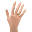 ブルガリ BVLGARI ブルガリブルガリ ダブルロゴ イエローゴールド K18YG ダイヤモンド リング 指輪 18K 750AU 1Pダイヤモンド 8.5号