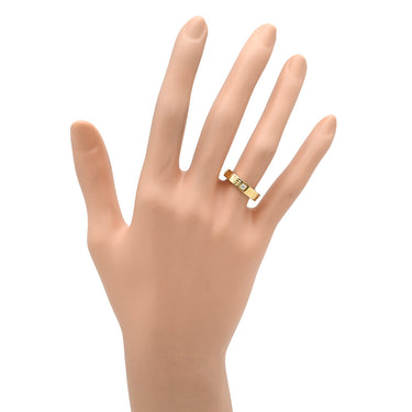 ブルガリ BVLGARI ブルガリブルガリ ダブルロゴ イエローゴールド K18YG ダイヤモンド リング 指輪 18K 750AU 1Pダイヤモンド 8.5号