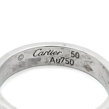 カルティエ Cartier LOVE ミニラブリング B4085100 ホワイトゴールド K18WG #50(JP10) リング 指輪 750 18K WG スモールモデル 9.5号