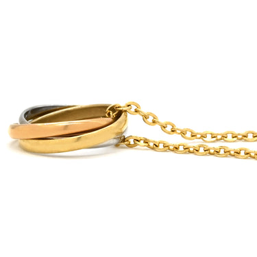 カルティエ Cartier ベビー トリニティ B7006600 イエローゴールド×ホワイトゴールド×ピンクゴールド K18YG K18WG K18PG ネックレス スリーカラー Au750 18K 18金