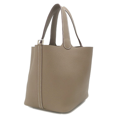 エルメス HERMES ピコタンロック MM 22 エトゥープ トリヨンクレマンス ハンドバッグ シルバー金具 新品 未使用 グレージュ 2026年製