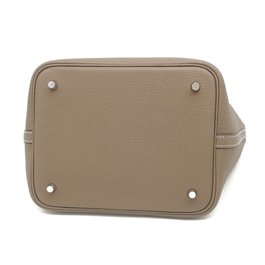 エルメス HERMES ピコタンロック MM 22 エトゥープ トリヨンクレマンス ハンドバッグ シルバー金具 新品 未使用 グレージュ 2026年製
