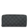 ルイヴィトン LOUIS VUITTON ジッピー ウォレット ヴェルティカル N63095 ダミエグラフィット ダミエグラフィットキャンバス 長財布 シルバー金具 ラウンドファスナー