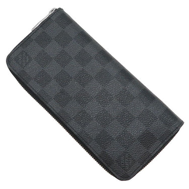 ルイヴィトン LOUIS VUITTON ジッピー ウォレット ヴェルティカル N63095 ダミエグラフィット ダミエグラフィットキャンバス 長財布 シルバー金具 ラウンドファスナー