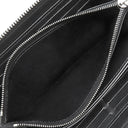 ルイヴィトン LOUIS VUITTON ジッピー ウォレット M61867 ノワール モノグラムマヒナ 長財布 シルバー金具 黒 ラウンドファスナー