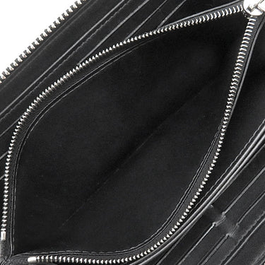 ルイヴィトン LOUIS VUITTON ジッピー ウォレット M61867 ノワール モノグラムマヒナ 長財布 シルバー金具 黒 ラウンドファスナー