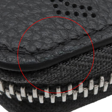 ルイヴィトン LOUIS VUITTON ジッピー ウォレット M61867 ノワール モノグラムマヒナ 長財布 シルバー金具 黒 ラウンドファスナー