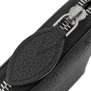 ルイヴィトン LOUIS VUITTON ジッピー ウォレット M61867 ノワール モノグラムマヒナ 長財布 シルバー金具 黒 ラウンドファスナー